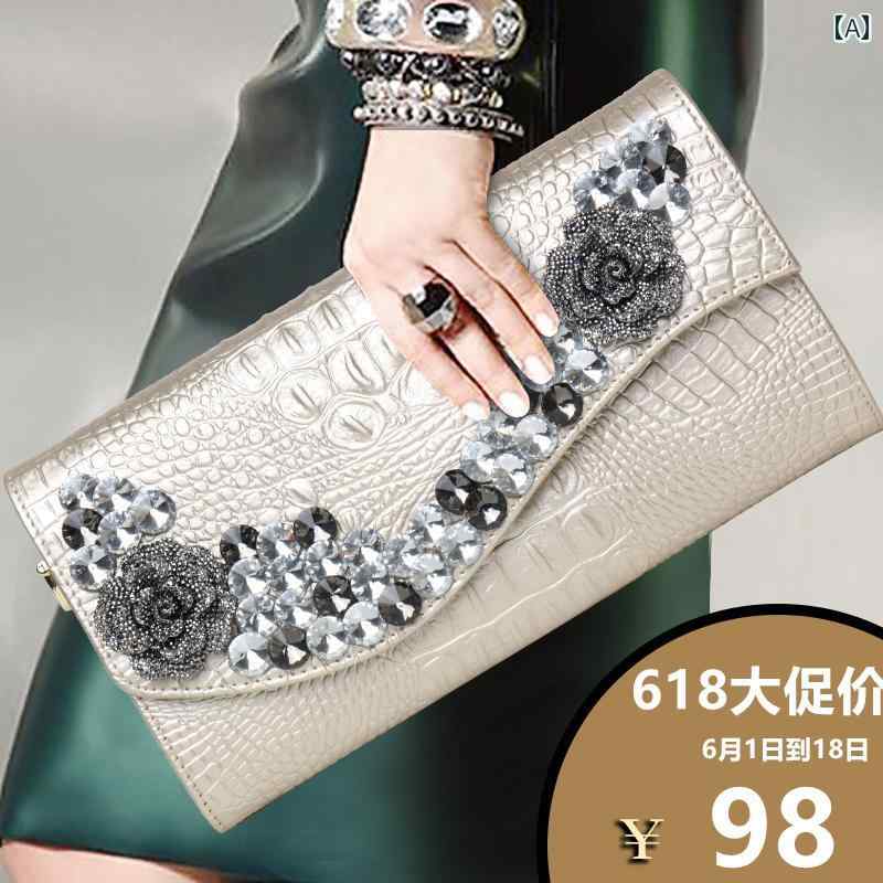 クラッチバッグ レディース 女性用 革 クラッチバッグ 2024年 韓国大容量 多機能 クロス ボディバッグ エレガントな レディース ハンドバッグ