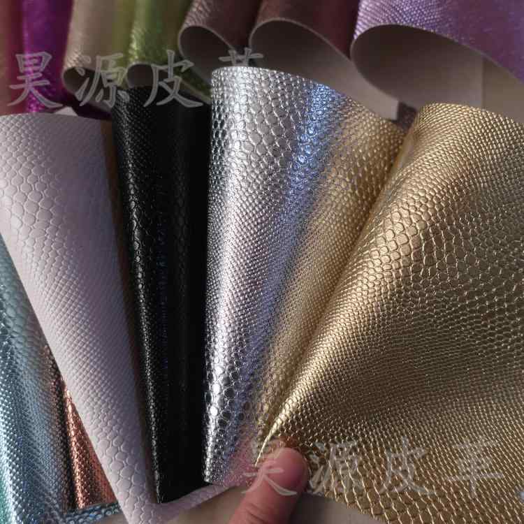 革 製品 DIY レザー メタリックな スネークスキン レザー 小さい アルバム レシピ カバー クラフト ギフト 収納 ボックス 人工 合成 皮革 生地