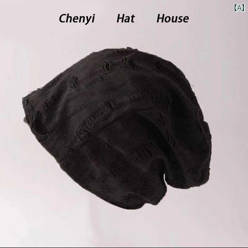 防寒帽子 メンズ 【 カーニバル 価格】 アメリカン レトロ 破れた 古風 パイル ハット 女性用 コーヒー..