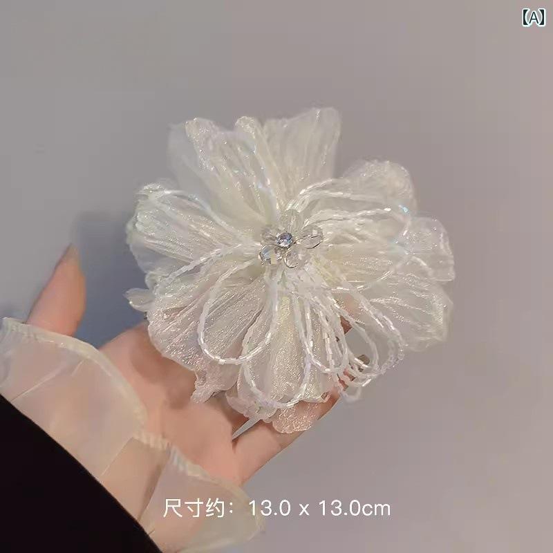 ブローチ コサージュ アクセサリー で エレガントな シルクフラワー ブローチ ハイエンド レディース 精巧 エレガントの ピンな ウェディングドレスの アクセサリー