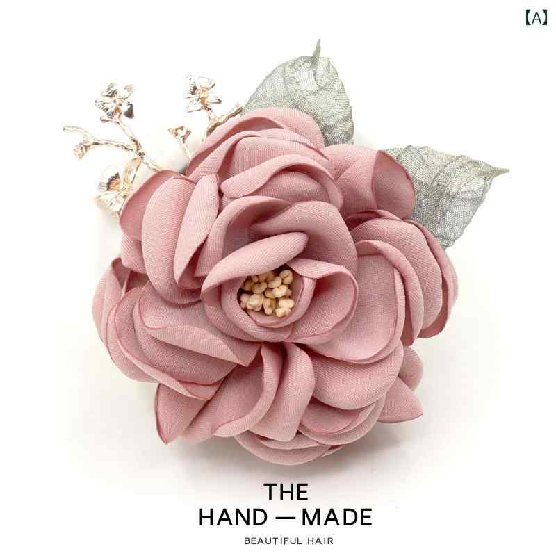 ブローチ コサージュ アクセサリー な ブローチ コサージュ シンプル コート カーディガン ピン 生地 フラワー ショール バックル アクセサリー 女性 H ...