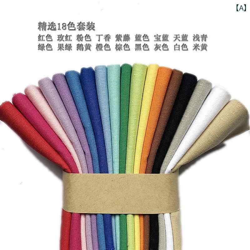 生地 DIY 無地の 綿布 小さい 布 DIY パッチワーク 人形の 服 人形 白 赤 黒の ぼろ 切れ 全体