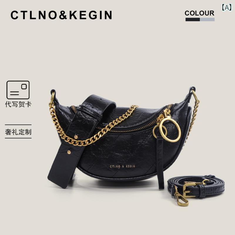 ウエストバッグ レディース ファッション CtlnoKegin 高級 チェスト バッグ レディース 2025年 軽量 植物 タンニン なめし 耐摩耗 チェーン メッセンジャー ウエスト