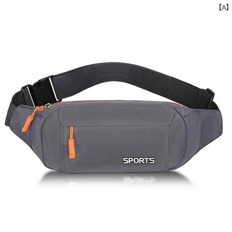 ウエストバッグ レディース ファッション メンズ レディースの 多層 防水 ウエスト バッグ レジャー 多..