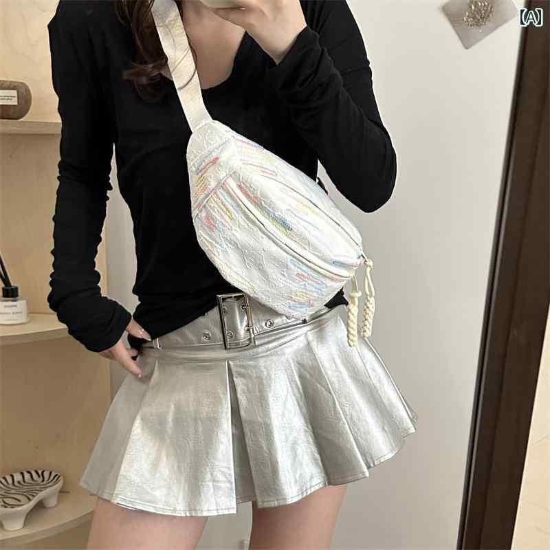 ウエストバッグ レディース ファッション 韓国 ファッション チェスト バッグ レディース 2024 カジュアル 多機能 クロス ボディバッグ スマートフォン ウエスト スポーツ 通勤 ショルダーバッグ