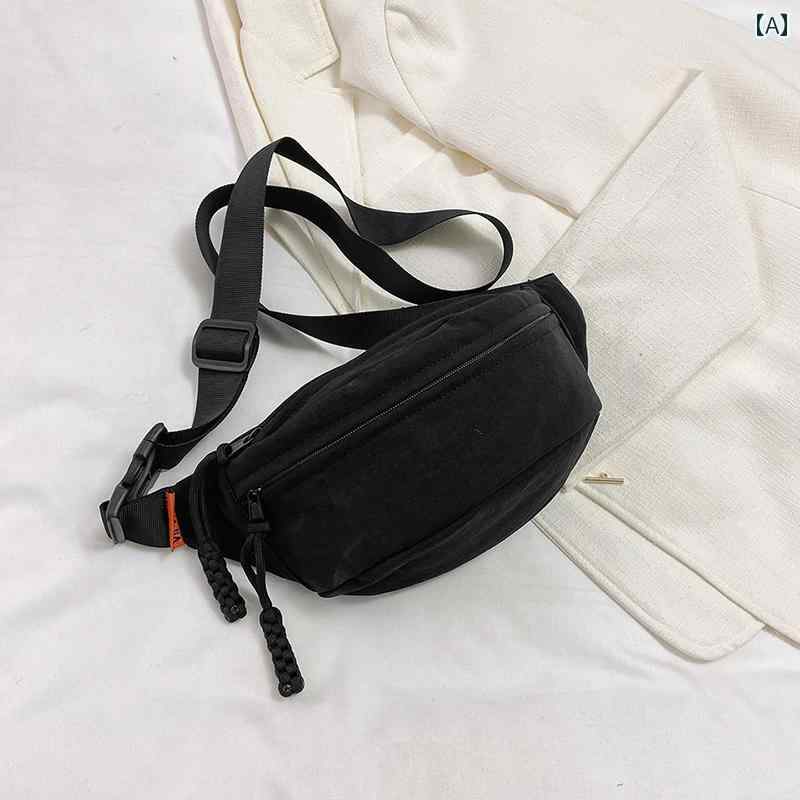 ウエストバッグ レディース ファッション キャンバス カジュアル スモールバッグ レディース 2025新 クロス ボディバッグ サマー スポーツ チェスト バッグ イン ウエスト
