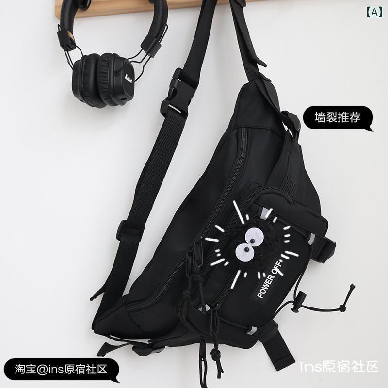 ウエストバッグ レディース ファッション 韓国 イン スタイル ワークウェア チェスト バッグ ユニセックス 機能 メッセンジャーバッグ スケート ボード サイクリング レジャー スポーツ ウエスト