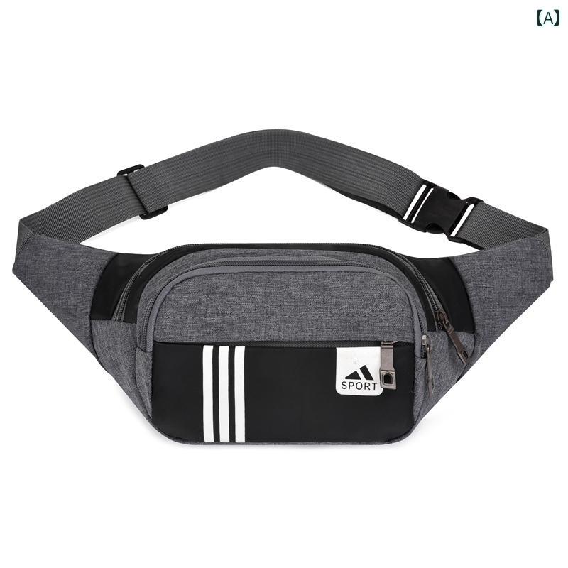 ウエストバッグ レディース ファッション メンズ レディースの ウエスト バッグ 多機能 大容量 防 滴 ランニング アウトドア スポーツ スマートフォン ウォレット オックスフォード 布 レジ