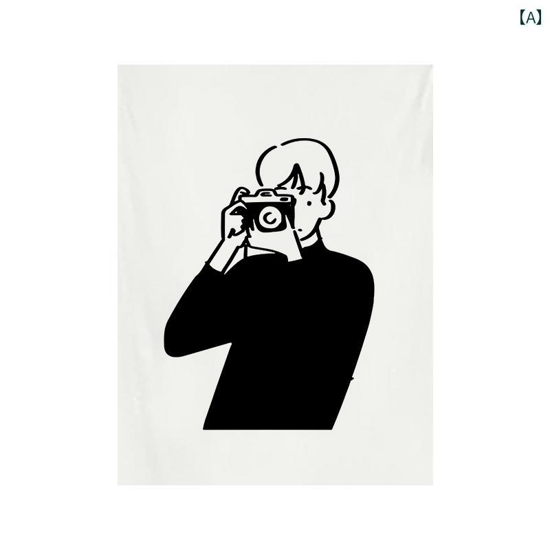 ハーフカーテン ショートカーテン コーヒー ショップの ドア カーテン ハーフ パンチ フリー ミルクティー ショップ 装飾 吊り布 雰囲気 レイアウト 背景 布 茶屋 ヘッド ショート