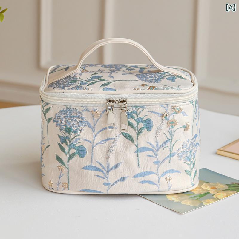 コスメバッグ 化粧品 バッグ 化粧 品 袋 女性用大容量 ブーケ 収納 ボックス 高級 旅行 トイレタリー バッグ 大型 ポータブル