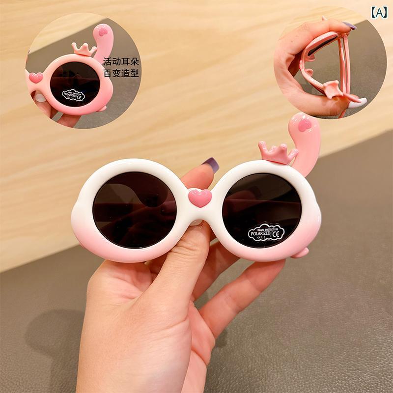 子供用サングラス かわいい 子供用サングラス かわいい 子供用 サングラス シリコン製 偏光 かわいい ベビー 女の子用 日焼け防止 ファッション