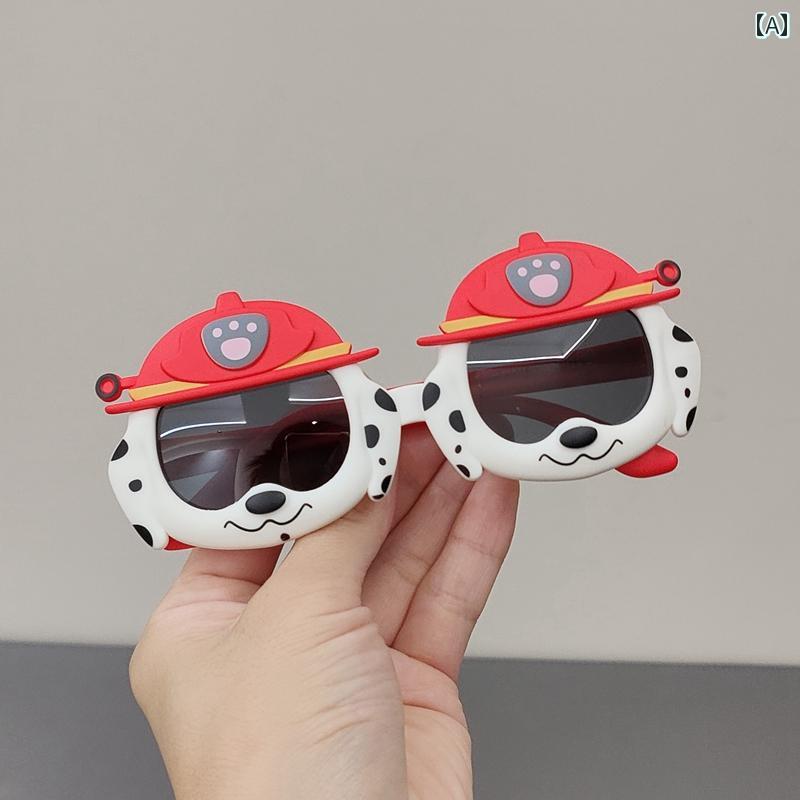 子供用サングラス かわいい 子供用サングラス かわいい ベビー サングラス かわいい 子犬用 シリコン メガネ 凹型 子供用 アウトドア サンバイザー 男の子と 女の子用 日焼け防止