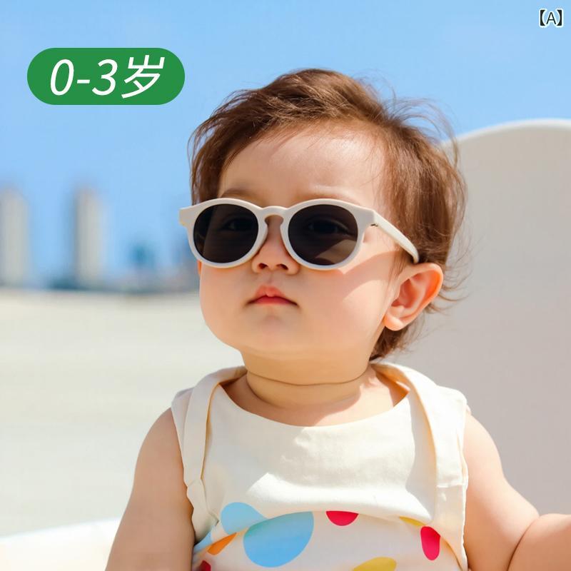 子供用サングラス かわいい 子供用サングラス かわいい ベビー サングラス 柔らかい シリコン製の 子供用 偏光 グラス 男の子と 女の子向け 紫外線 防止 日焼け防止