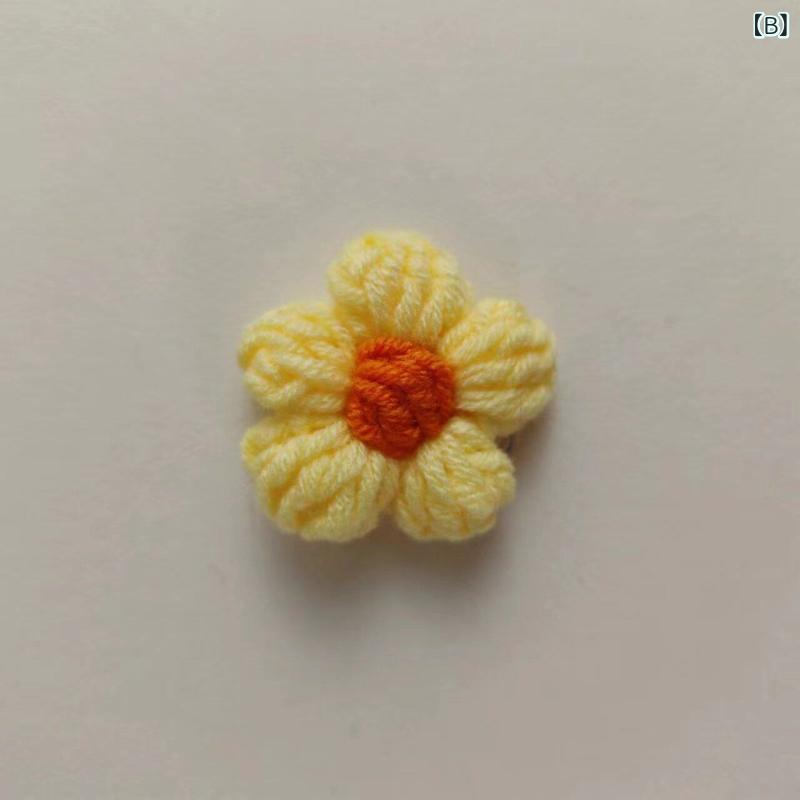 かわいい コサージュ アクセサリー 小さい 赤い 花の 磁気 ブローチ 子供の 安全 ...