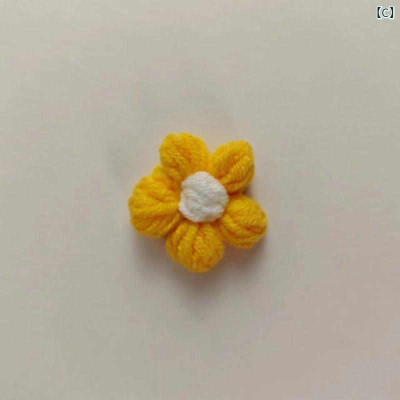かわいい コサージュ アクセサリー 小さい 赤い 花の 磁気 ブローチ 子供の 安全 ...