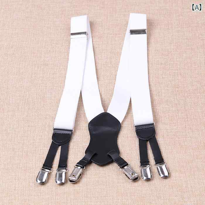 サスペンダー ベルト 文字の サスペンダー クリップ レディースの ファッション すべての マッチの パンツ 魅惑的 装飾の 6つの クリップの 凹面 形状の アクセサリー