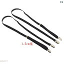 サスペンダー ベルト 15 mm 幅の 細い ストラップと 20 太い ストラップが 付いた 女性用 サスペンダーフックと バックルが サスペンダー ショルダーストラップと フック クリップが ハイウエストの ズボン