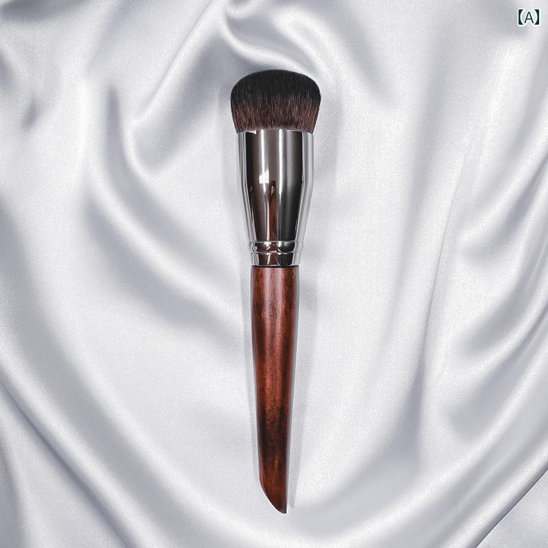 メイクブラシセット 跡が 残らない ファンデーション ブラシは パウダーを 食べません メイクアップアーティスト 専用 ラウンド ヘッド リキッドファンデーション ブラシ メイクアップ ツール ベースメイク アイソレーション