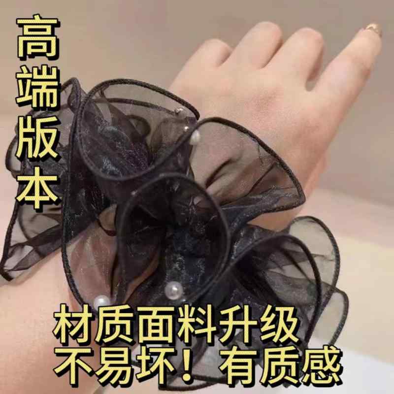 ヘアゴムバンド ヘアバン ボシ ヤ 同じ シンプル 大腸 ネイルビーズ ヘア リング高 弾力 ふわふわ エレ..