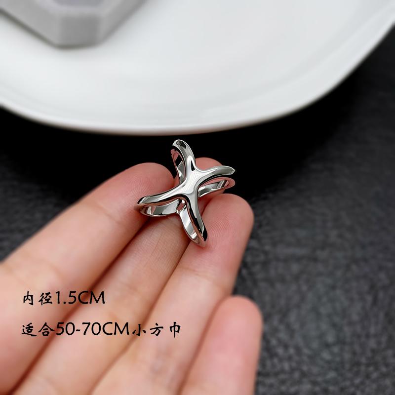 シルク スカーフ 控えめで シンプル ハイエンド X シルク スカーフ バックルと アメリカ チタン 鋼 H ..