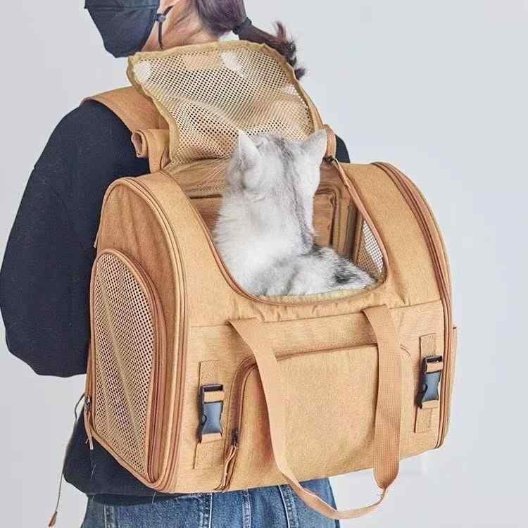 旅行用 ペットバッグ 2025年 猫用 バッグ ポータブル バック パック 軽量 斜め 掛け 猫 子犬大容量 ペ..