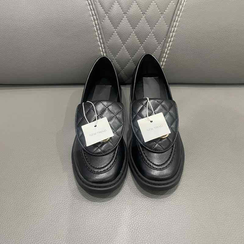 カジュアルローファー LU SHENG din ～ 25 新型 シャネル 風 ラインストーン レディースシングル シュ..