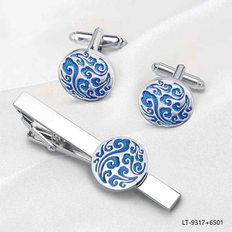 メンズカフスボタン Xiangyun ネクタイ ピン カフスボタン スーツ メンズ ビジネス フレンチ シャツ カ..