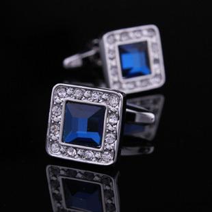 メンズカフスボタン リエ シャン モルディブ スカイブルー フレンチ シャツ カフス カフ ピン メンズ レディースの