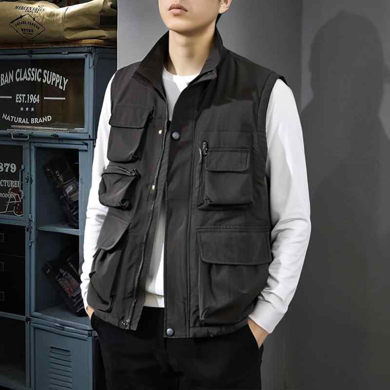 アウトドアベスト アメリカン 多機能 ベスト 男性用 サイクリング アウトドア スポーツ ワークウェア ..