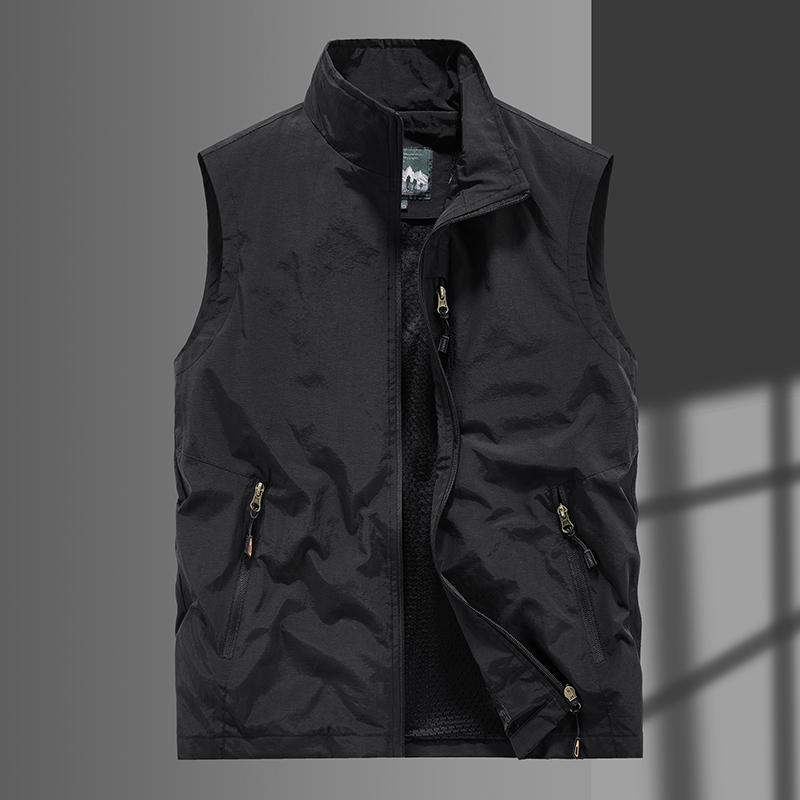 アウトドアベスト アウトドア 速乾 ベスト メンズ 夏 通気性 マルチ ポケット フィッシングベスト 登山 写真 撮影 薄手 作業着 ジャケット