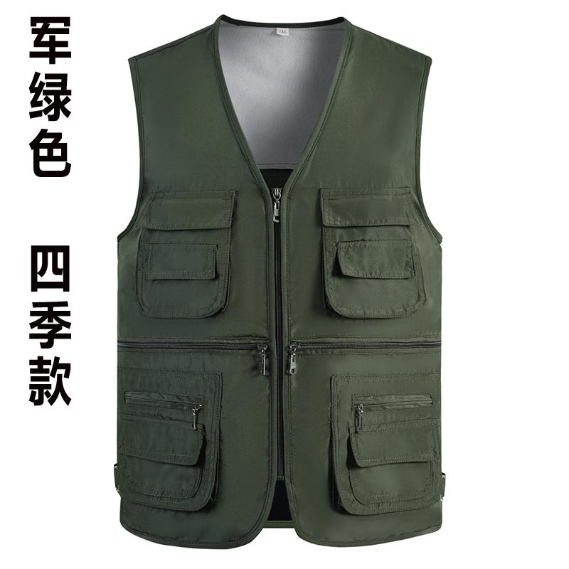 アウトドアベスト 春秋 メンズ ベスト 夏 薄手 メッシュお父さん 大きいサイズ マルチ ポケット チョッキ 写真 撮影 釣り