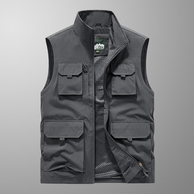 アウトドアベスト 夏用 アウトドア 作業着 ベスト メンズ メッシュベスト カジュアル 薄手 ジャケット マルチ ポケット タクティカルベスト 釣り 登山 スーツ
