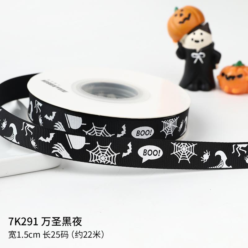 デコレーション リボン ギフト ハロウィン テーマ リボン オレンジ カボチャ キャンディ DIY ギフト ボ..