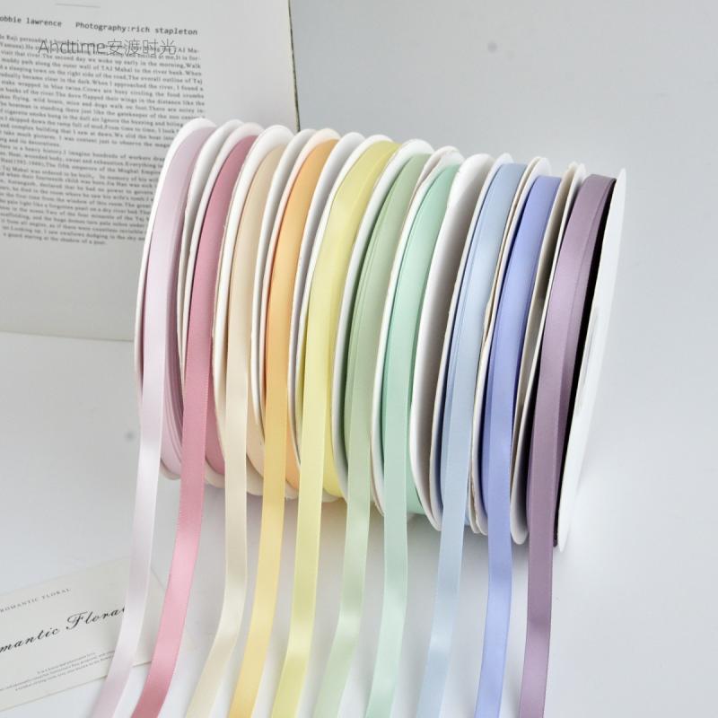 デコレーション リボン ギフト マカロン カラー ブーケ リボン ストリーマー DIY 素材 ギフト 蝶 包装 テープ