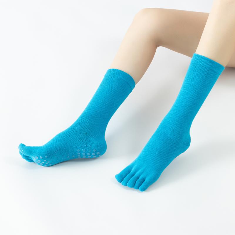 ヨガソックス ヨガ ソックス コンプレッション プロ 仕様の 滑り止め ハイ チューブと ミドルの ピラテ..