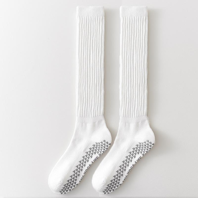 ヨガソックス 女性用 ロング チューブ ヨガ ソックス 秋冬用 プロ 仕様の 滑り止め テリー ソール ピラティス ランニング スポーツフィットネス ふくらはぎ用 パイルソックス