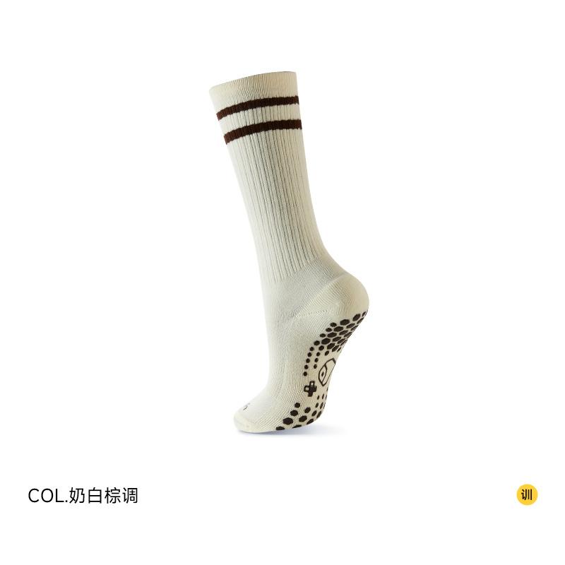 ヨガソックス Xiaoyu Gaga 23歳 ブラック ピンク ヨガ ソックス プロ 仕様 滑り止め レディース ミドル 丈 チューブ 秋冬 ハイ 膝上 ピラティス