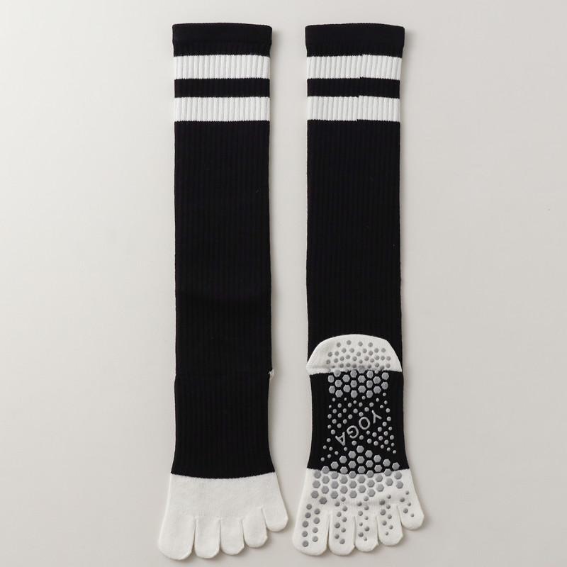 ヨガソックス つま先が 分かれた ロング 5本 指 ヨガ ソックス 女性用 プロ 仕様の 滑り止め ピラティス 加圧 ふくらはぎ 春秋 スポーツ 専用 コットンソックス