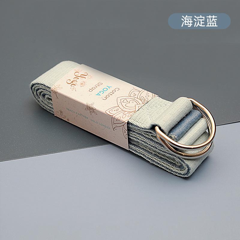 ストレッチベルト 25 m非 伸縮性 プロ ヨガ ストレッチ ベルト 2 色 アイアンガー ベルトの コットン製 延長