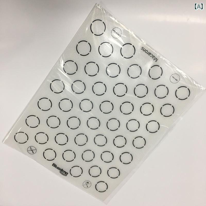 マカロンクッキー Bluedrop の 厚手 ドイツ製 シリコン マカロン マット 家庭用の 月 餅 ベーキング ツ..