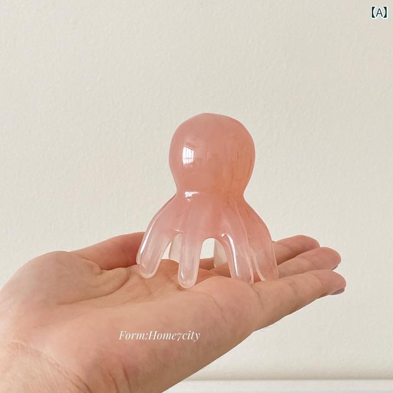 頭皮マッサージ とても 快適 頭 皮の 経 絡を 整え 指圧を 緩和 し 持ち 運び 可能 皮 セラピー用 コーム。 大きい タコ型 マッサージ