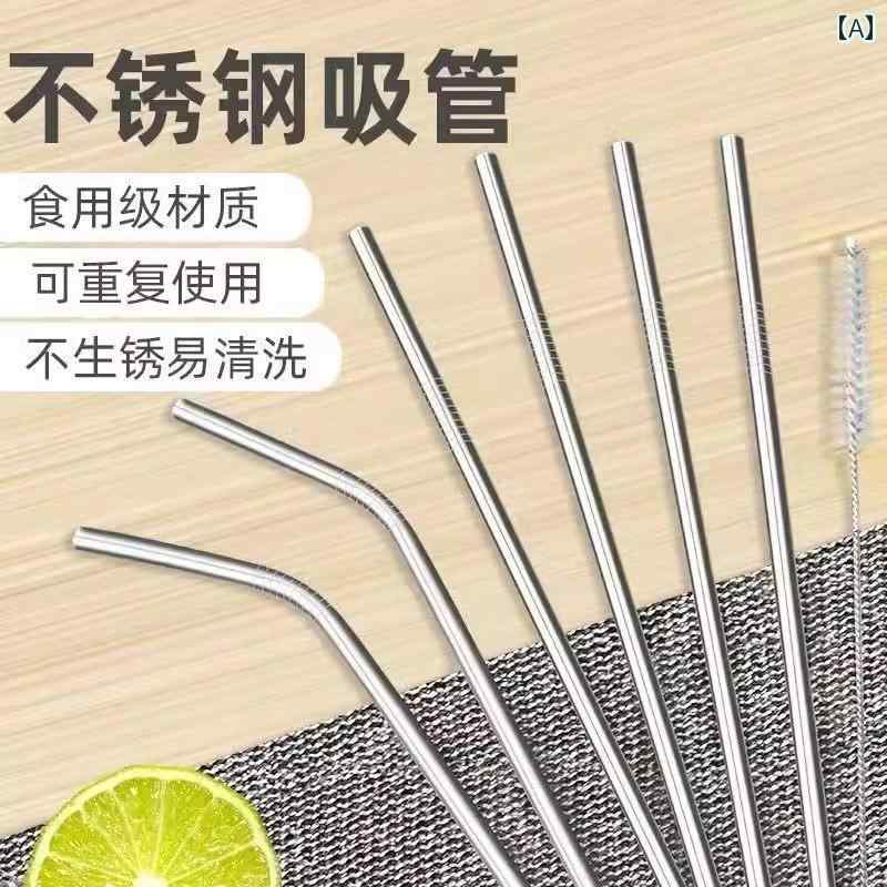 ストローアクセサリー ステンレス スチール製 ストロー エルボ 延長 環境に 優しい ジュース クール 飲..