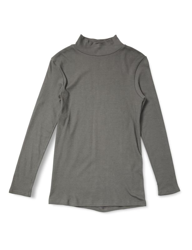 [ビー・ブイ・ディ] アンダーシャツ cottonwarm コットンウォーム 綿100％ スムース裏起毛 10分袖ハイネック レディース