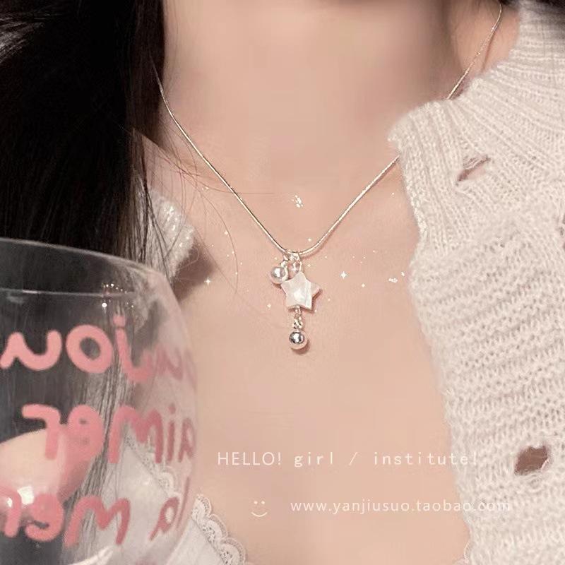 心臟 - ネックレス レディース シルバー 貝殻 パール ペンダント デザイン 鎖骨チェーン 気品 エレガント アクセサリー シンプル 日常使い スタイリッシュ 軽量 細身 女性向け ジュエリー