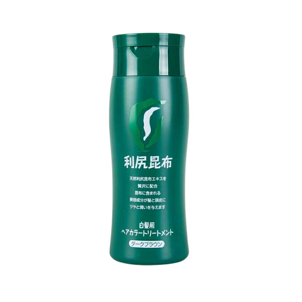 楽天市場】利尻ヘアカラートリートメント ダークブラウン 200gの通販