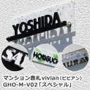 表札 アクリル マンション 表札 vivian GHO-M-V02「スペシャル」ひょうさつ【GHO表札】【楽ギフ_包装】【楽天人気表札】アクリル 切り文字 おし...