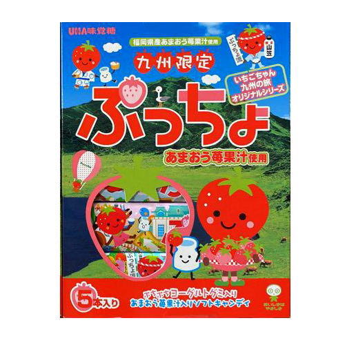 レターパックプラス いちご お菓子 九州 お土産 帰省土産 ぷっちょ あまおう苺（5本入）福岡県産あまおう苺使用【九州限定】お取り寄せ 贈り物 博多土産 帰省 お菓子 土産 お返し お土産 福岡 博多 名物ギフト プチギフト プレゼント