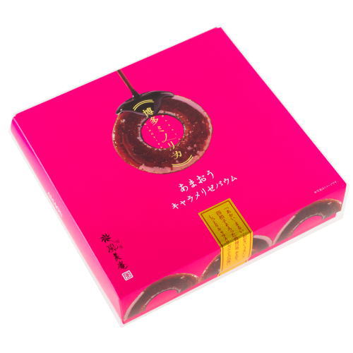 【風美庵】ミノリカ あまおうキャラメリゼバウム（6個入）お菓子 いちご イチゴ お土産 ギフト プレゼント 帰省土産 お盆 敬老の日