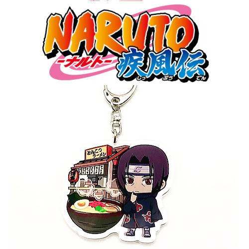 送料無料 定形外郵便 福岡土産 NARUTO ナルト 疾風伝 福岡限定 とんこつラーメン アクリルキーホルダー（うちは イタチ）【九州限定】集英社 週刊少年ジャンプ アニメ 贈り物 博多土産 帰省 手土産 お返し土産 ご当地 博多 ギフト プチギフト プレゼント