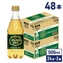 カナダドライ ジンジャーエール 500mlPET×24本×2箱 【送料無料】